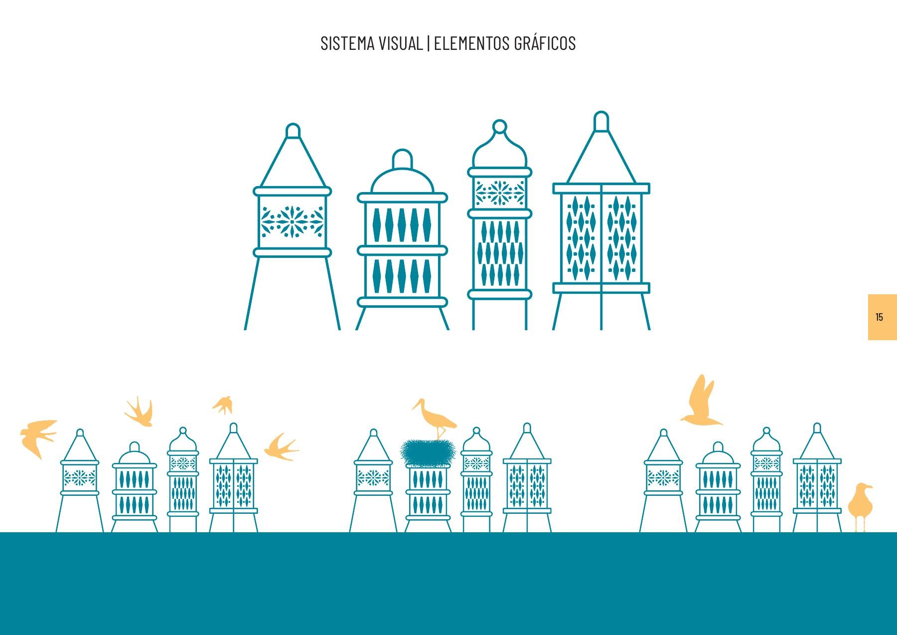 Architectural forms used in the Casa Algarvia visual language