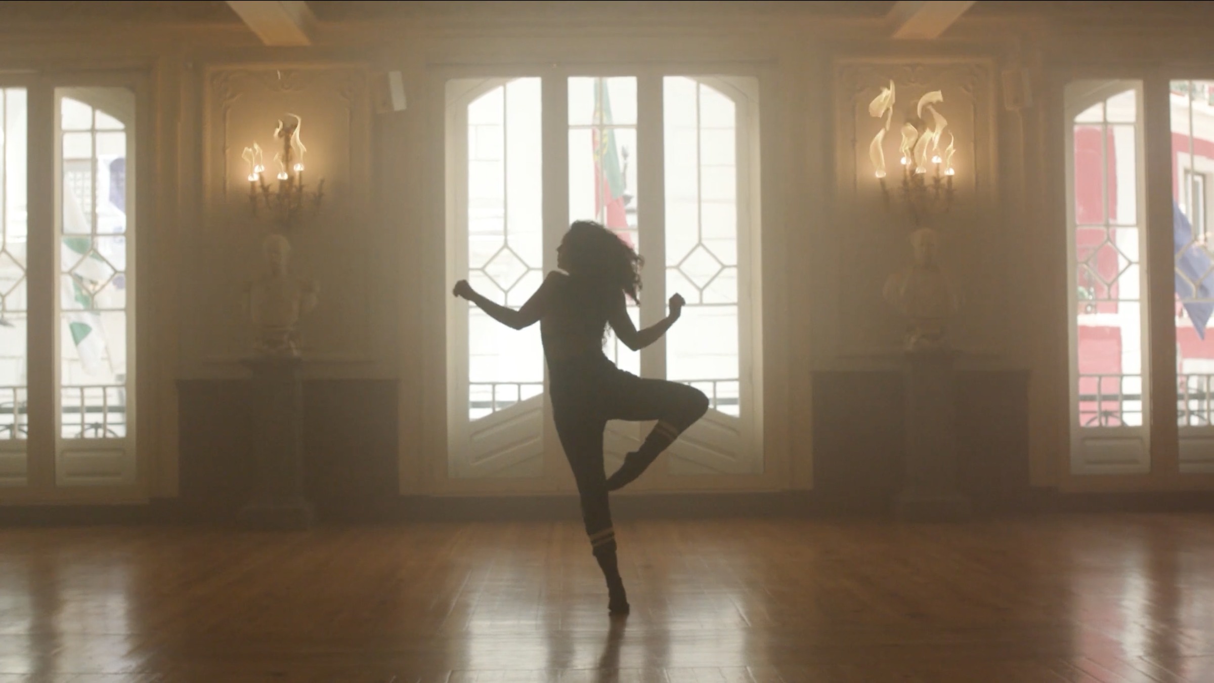 Dancer in a sunlit Lisbon interior in Start Your Revolution